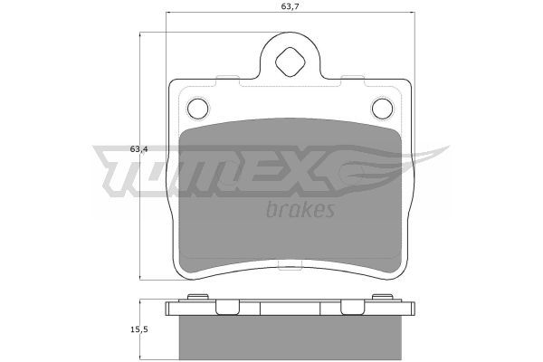 TOMEX BRAKES Комплект тормозных колодок, дисковый тормоз TX 12-77
